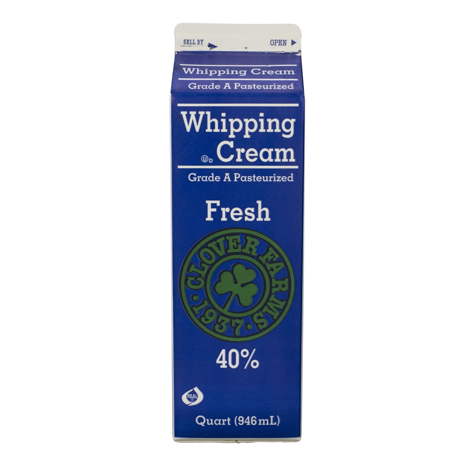 CF Heavy Whipping Cream 40per Quart Clover Farms